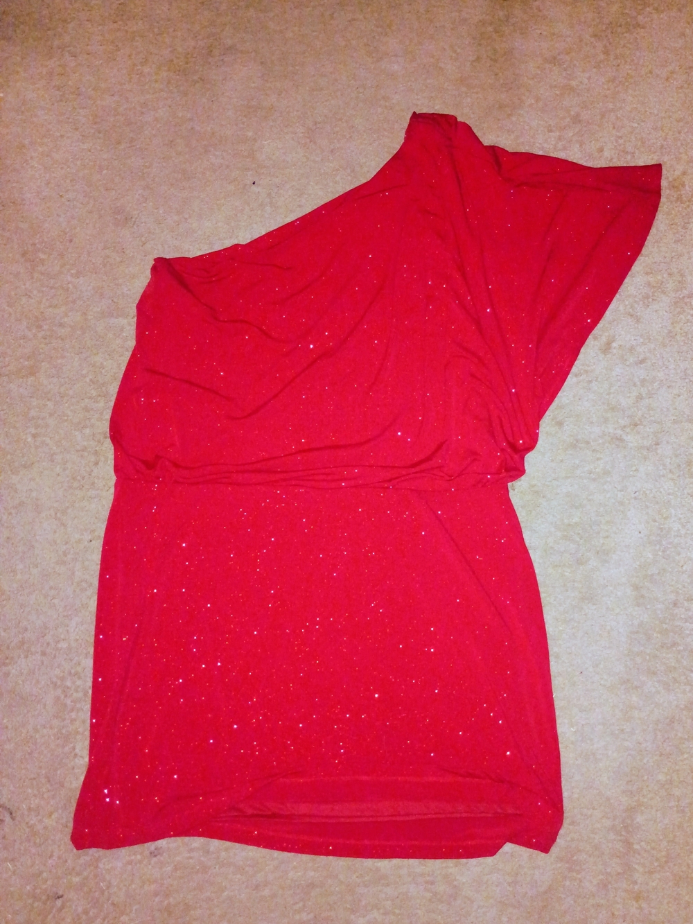Scarlett Nite One-Shoulder Sparkle Dress